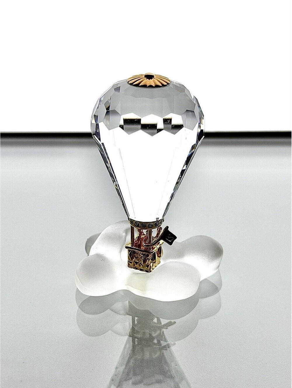 Swarovski Crystal Journeys - Hot Air Balloon w/ Gold, 2 1/8"
